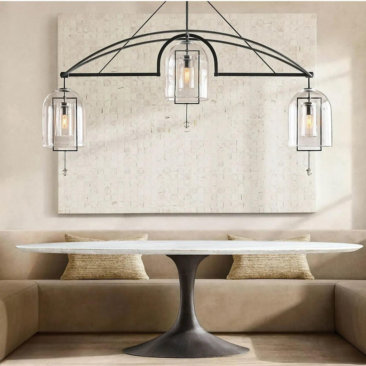 Fulcrum Round Chandelier 61" 5-Lights - Grace Lamp