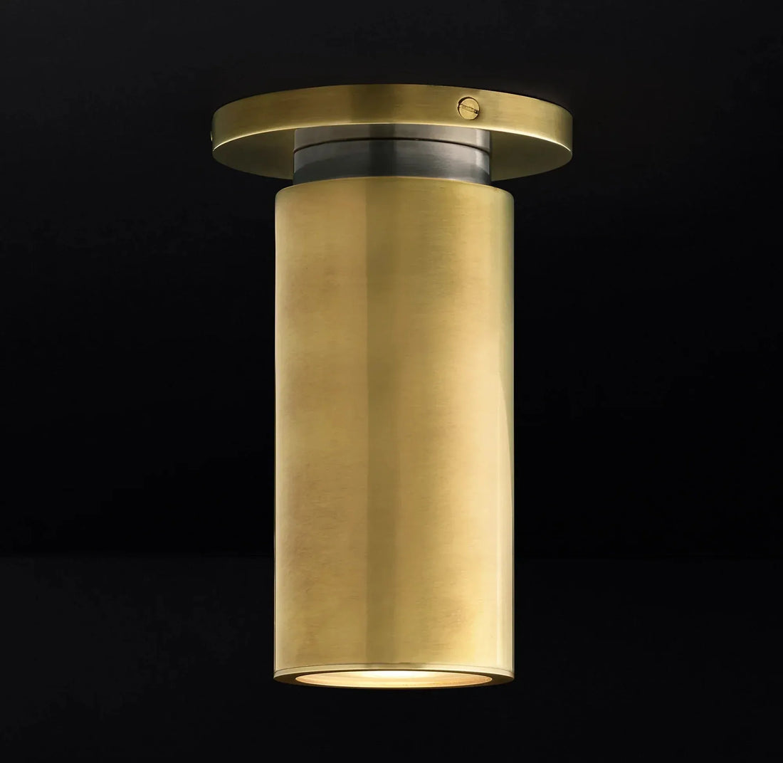 Champeaux Brass Flushmount 4½”D - Grace Lamp