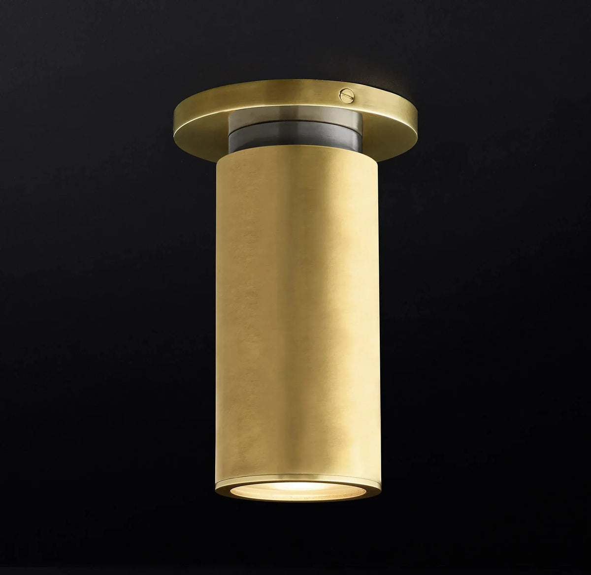 Champeaux Brass Flushmount 4½”D - Grace Lamp