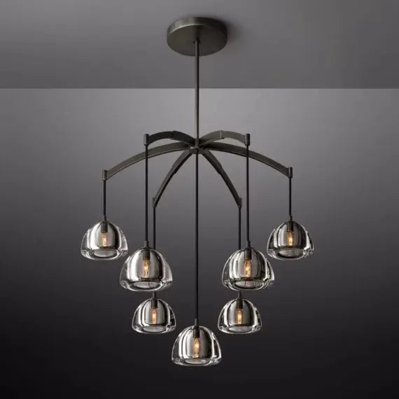 Hemisphere Round Chandelier 36″ - Grace Lamp