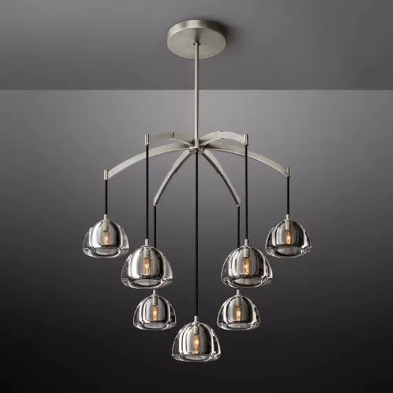 Hemisphere Round Chandelier 36″ - Grace Lamp