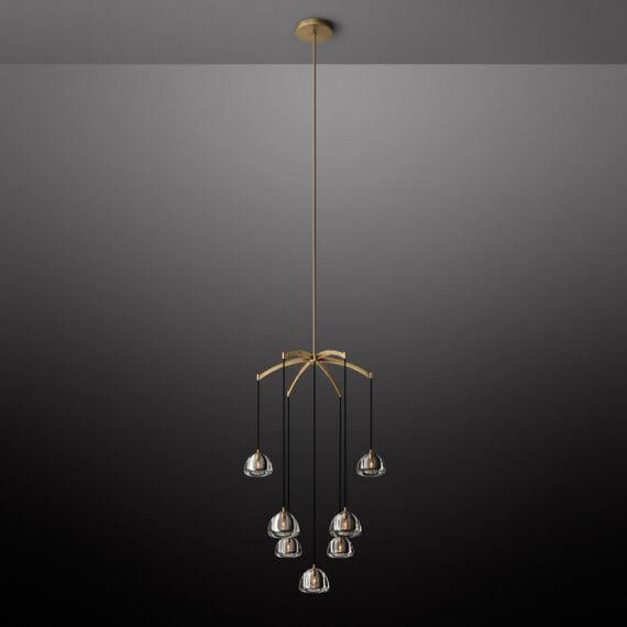 Hemisphere Round Chandelier 36″ - Grace Lamp