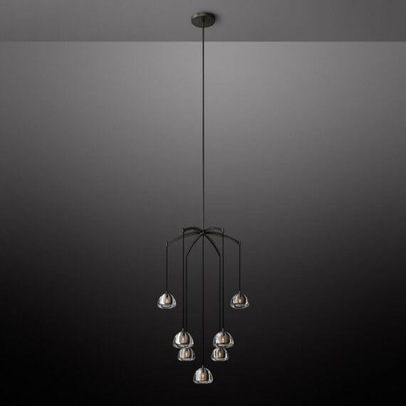 Hemisphere Round Chandelier 36″ - Grace Lamp