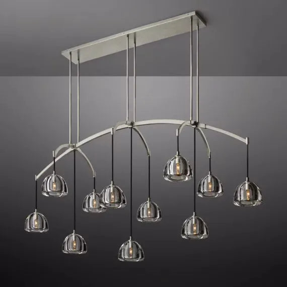 Hemisphere Linear Chandelier 72″ - Grace Lamp