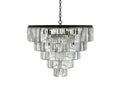 Leyland Tiered Round Crystal Chandelier - Grace Lamp