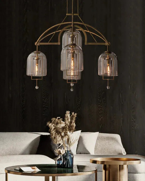 Fulcrum Linear Chandelier 61" 3 Lights - Grace Lamp
