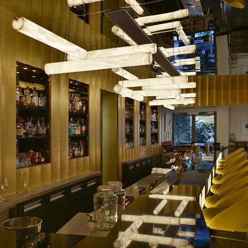 Grandeur Alabaster Linear Pendant Light, Bar Pendant Light - Grace Lamp