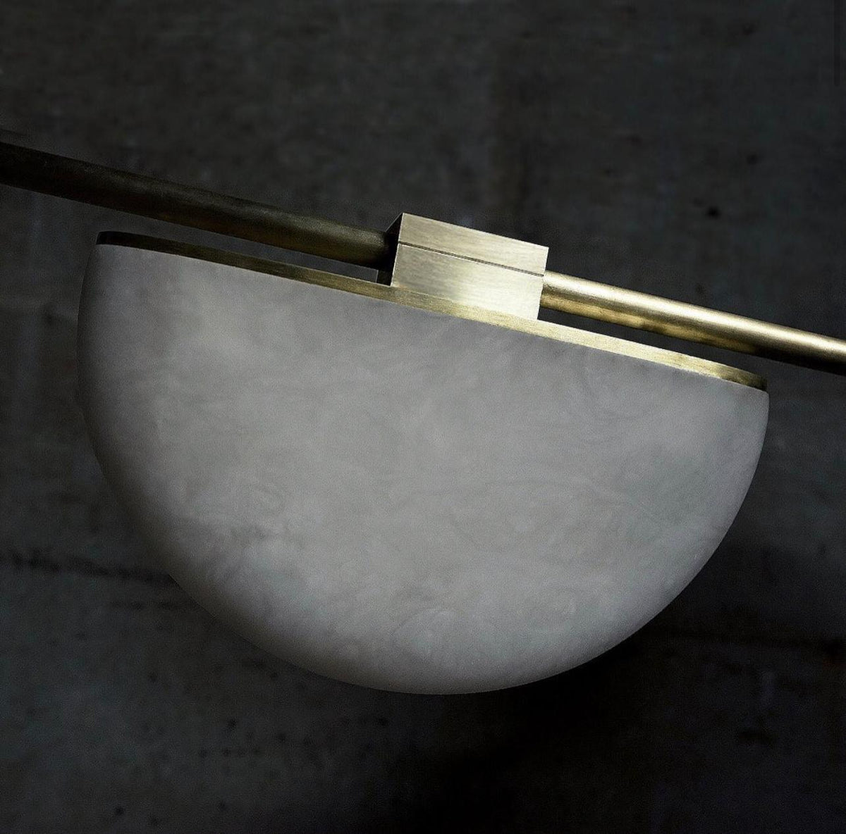 Enceladus Alabaster Chandelier, Artistic Modern Chandelier for Bar Area - Grace Lamp
