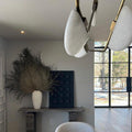 Enceladus Alabaster Chandelier, Artistic Modern Chandelier for Bar Area - Grace Lamp
