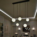 Luna Alabaster Sphere Staircase Chandelier, Multi Pendant Light - Grace Lamp