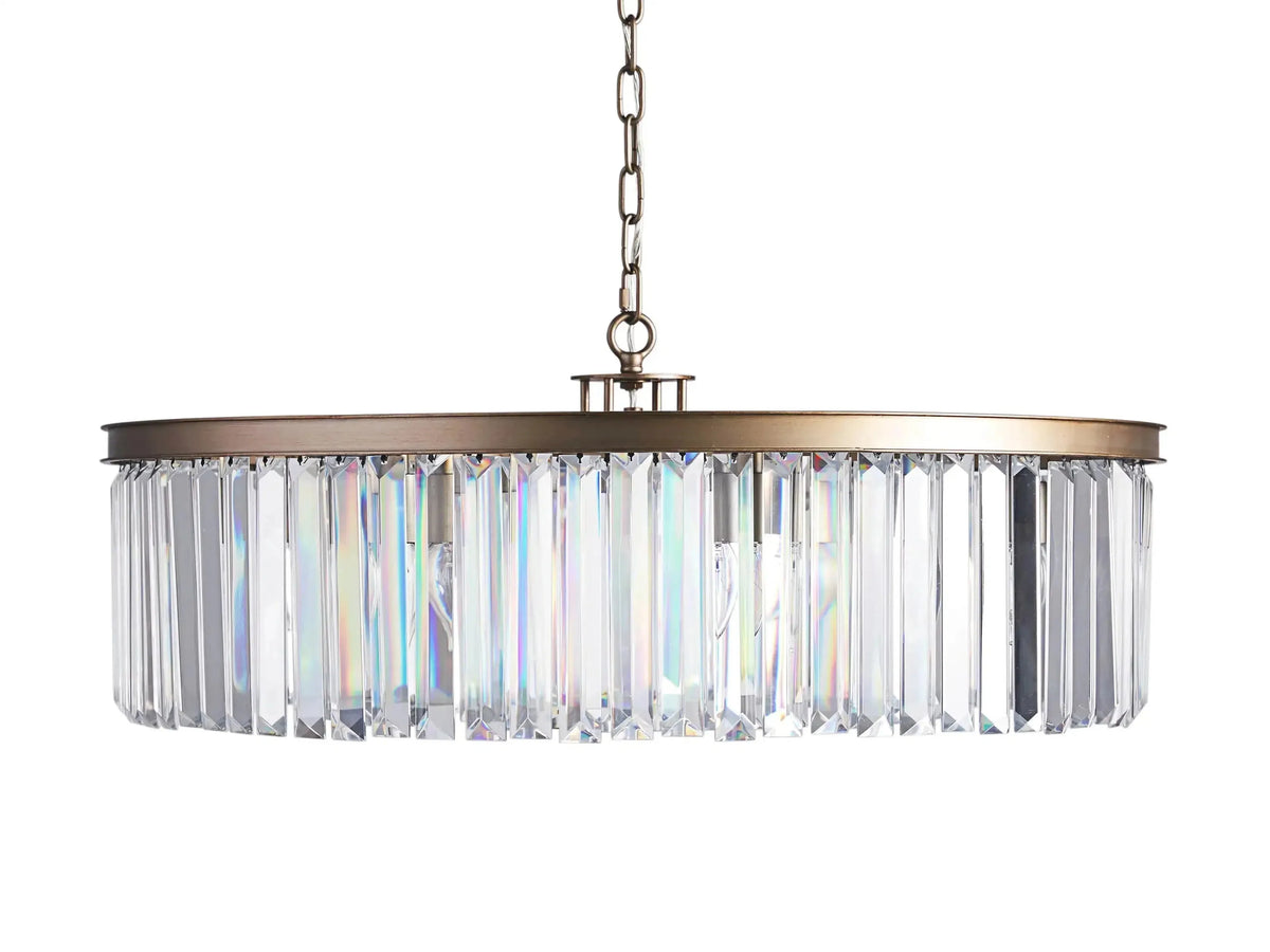Leyland Crystal Round Chandelier - Grace Lamp