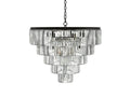 Leyland Tiered Round Crystal Chandelier - Grace Lamp
