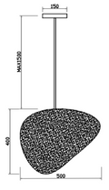 Alabaster Natural Stone Pendant light - Grace Lamp