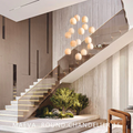 Maeva Round Alabaster Chandelier 13'' 21'' 36'' - Grace Lamp