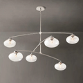 Cabrette Clear Glass Mobile Round Chandelier - Grace Lamp