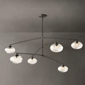 Cabrette Clear Glass Mobile Round Chandelier - Grace Lamp
