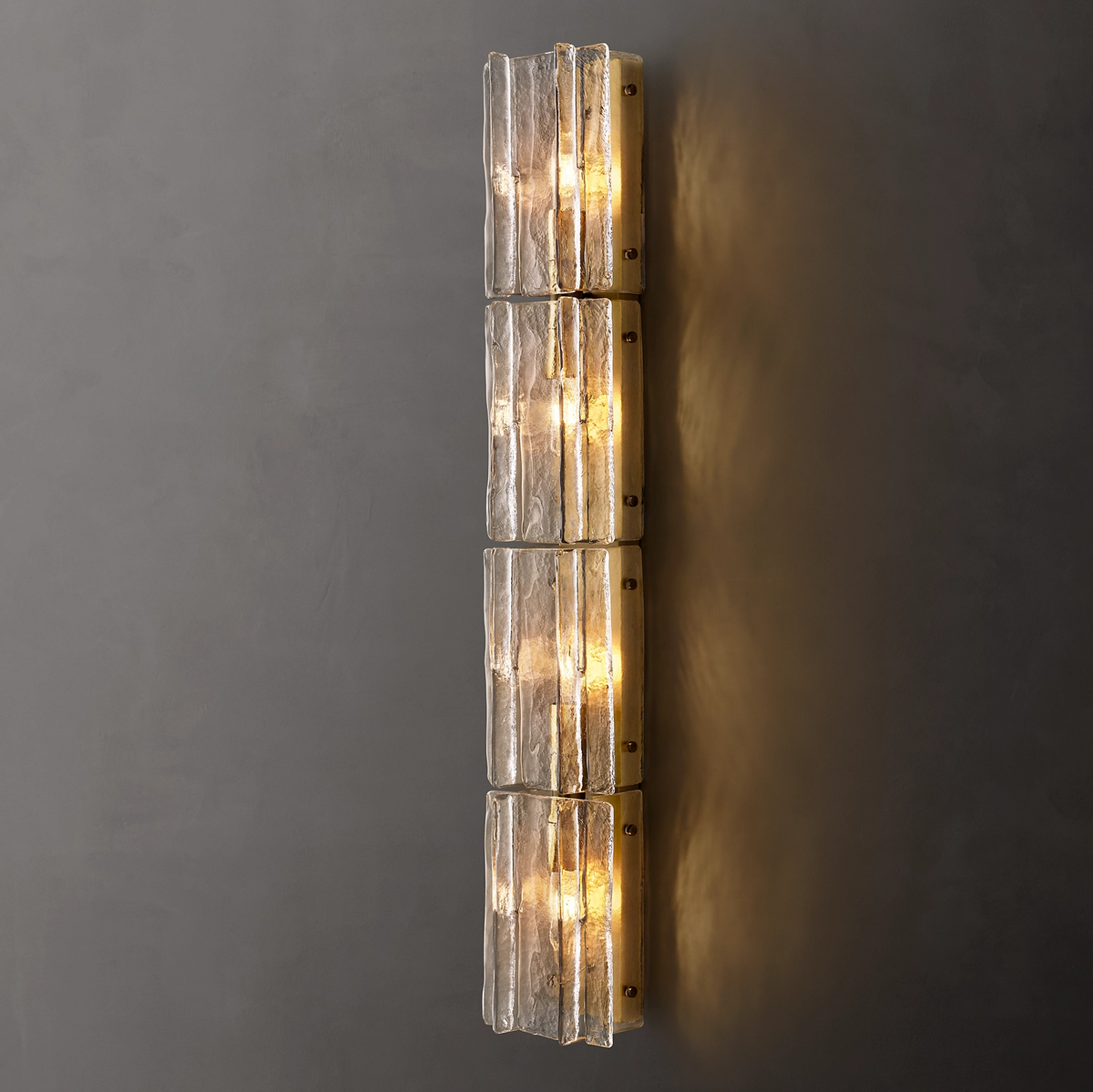 Matrice Clear Glass Grand Sconce 49"H - Grace Lamp
