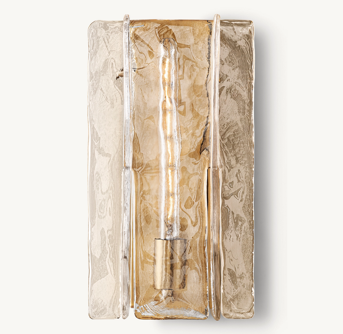 Lattice Clear Glass Sconce 15" - Grace Lamp