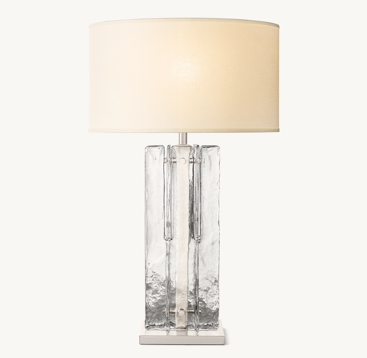 Lattice Clear Glass Table Lamp - Grace Lamp