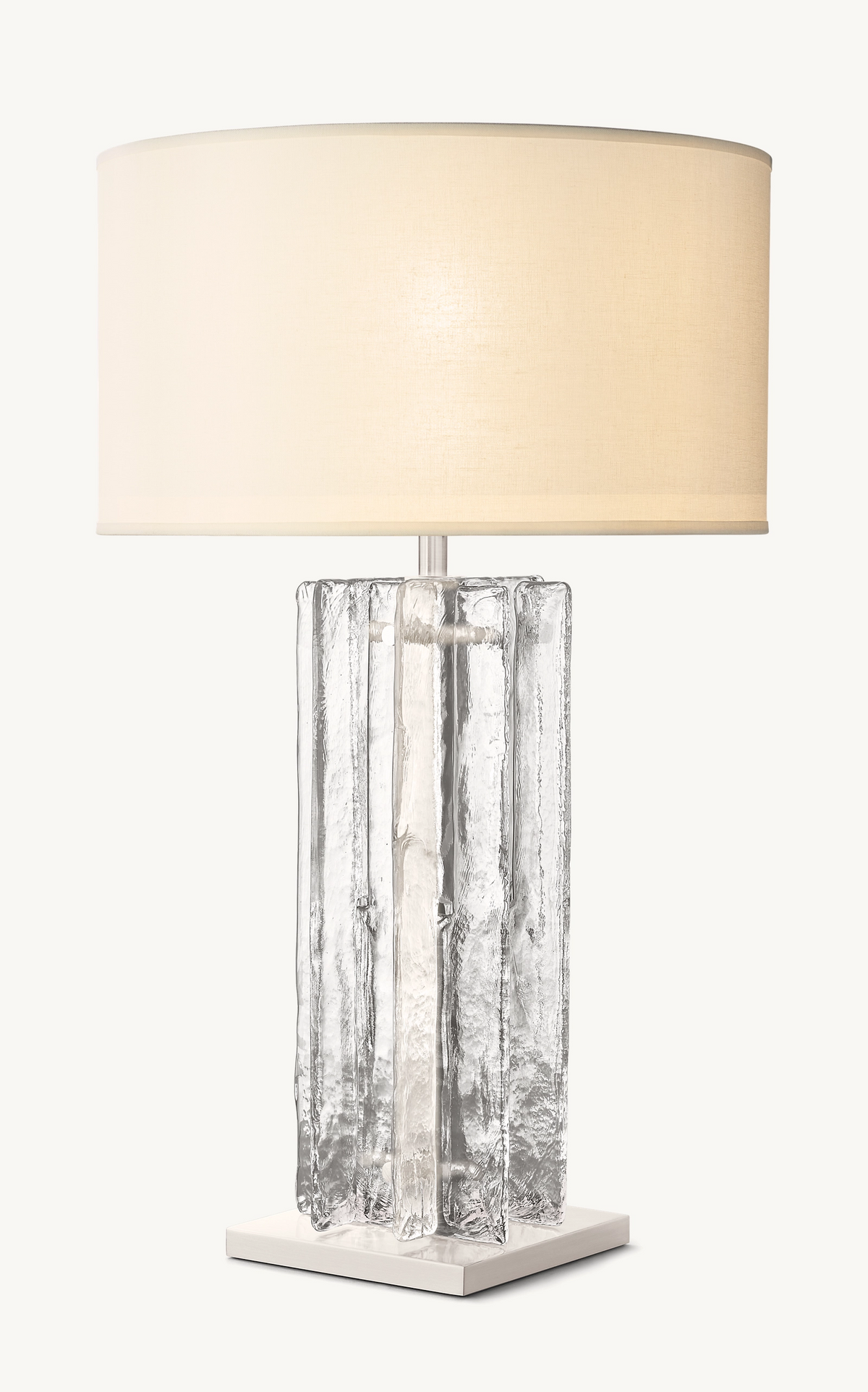 Lattice Clear Glass Table Lamp - Grace Lamp