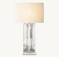Lattice Clear Glass Table Lamp - Grace Lamp