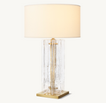 Lattice Clear Glass Table Lamp - Grace Lamp
