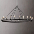 Camino Vintage Filament Outdoor Round Chandelier-Grace Lamp
