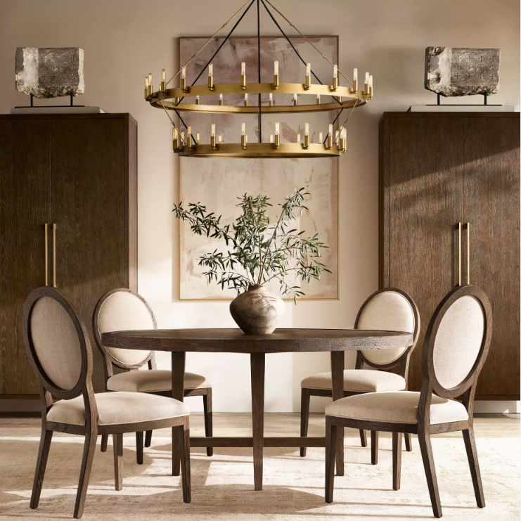 Camino Vintage Filament 2-Tier Round Chandelier 38‘’D - Grace Lamp