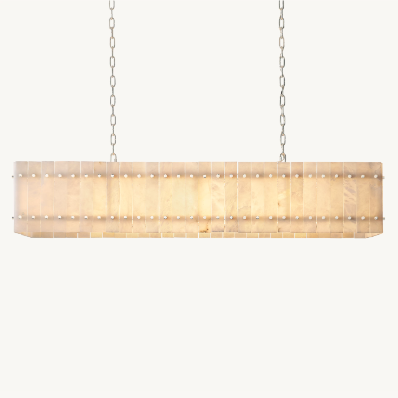Aurelius Alabaster Linear Chandelier 54'' - Grace Lamp
