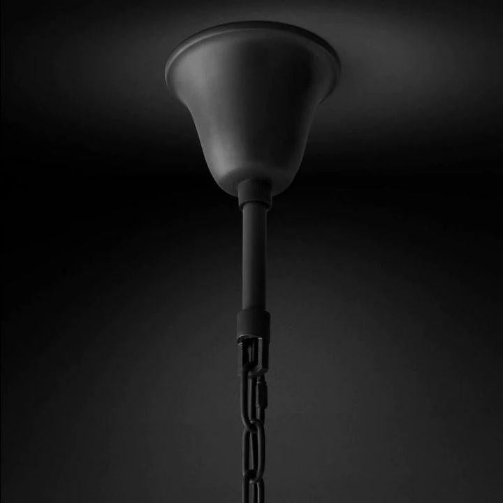 Rhys Crystal Art Deco Single Round Chandelier 32"D/43"D - Grace Lamp