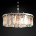 Rhys Crystal Art Deco Single Round Chandelier 32