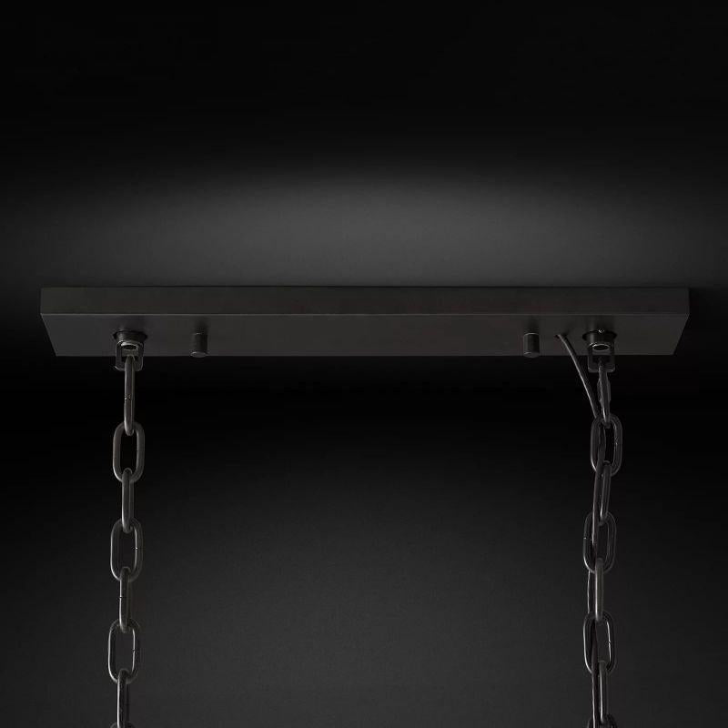 1920S Odeon Rectangular Chandelier 40" - Grace Lamp