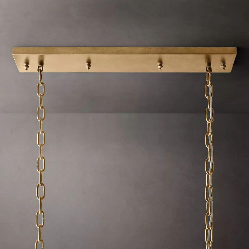 1920S Odeon Rectangular Chandelier 40" - Grace Lamp
