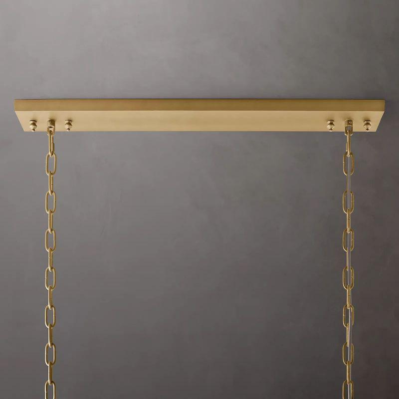 1920S Odeon Rectangular Chandelier 49" - Grace Lamp
