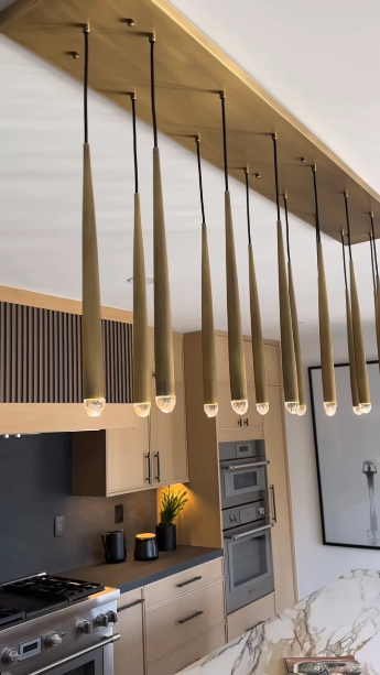 Aquitain Modern Linear Chandelier 72" - Grace Lamp