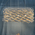 Porcelain Fish Shape Dining Table Chandelier-Grace Lamp