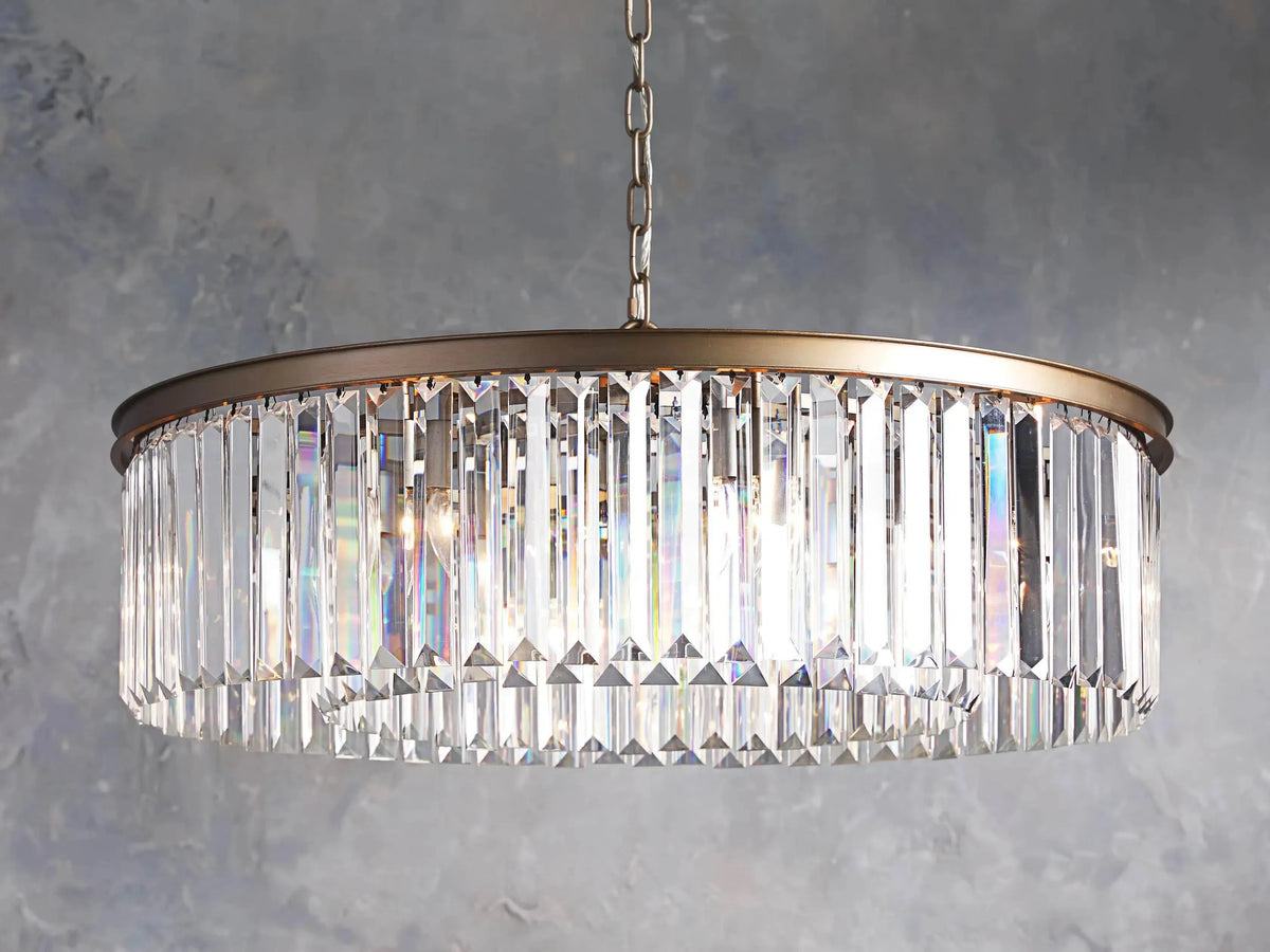 Leyland Crystal Round Chandelier - Grace Lamp