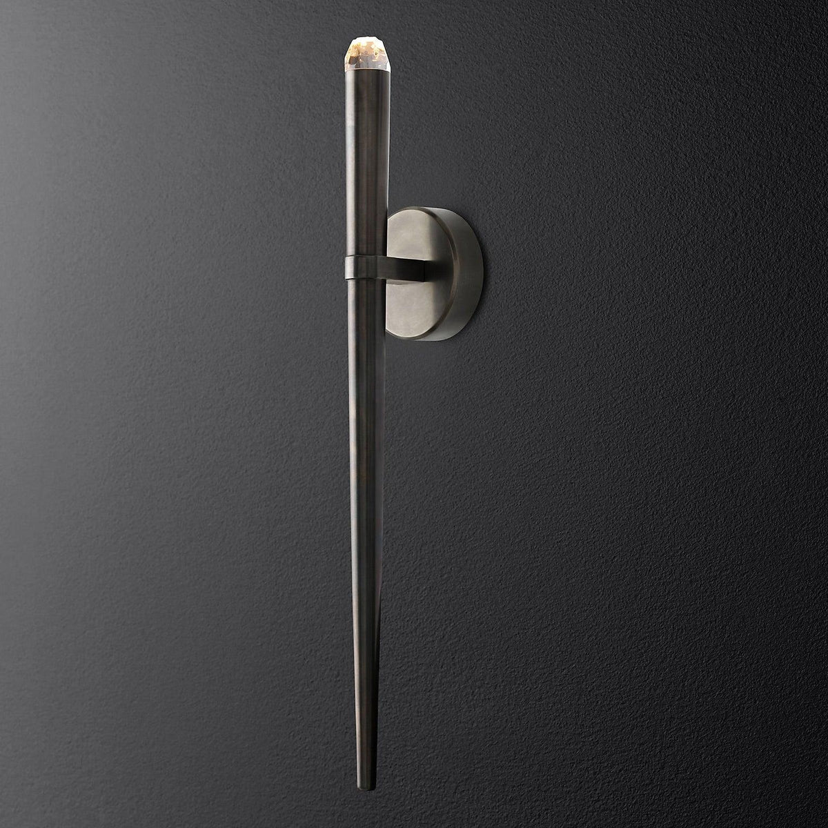 Aquitain Tapered Tubular Slender Torch Wall Sconce - Grace Lamp