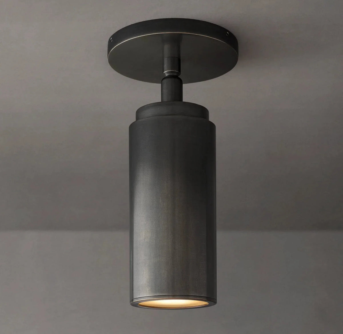Champeaux Brass Pivoting Flushmount 4½”D - Grace Lamp