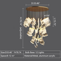 Extra Large Modern Acrylic Chandelier for Staircase/Foyer/Villa/Hall-Grace Lamp