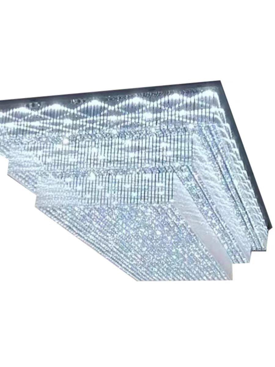 Modern Extra 2/3 Tiered Flush Mount Crystal Chandelier for Large Area - Grace Lamp