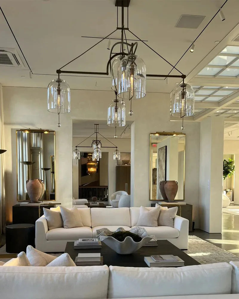 Fulcrum Round Chandelier 61" 5-Lights - Grace Lamp