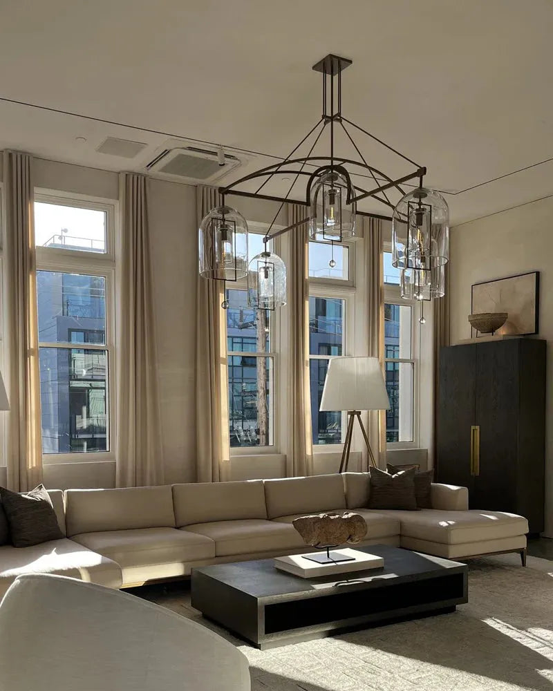 Fulcrum Linear Chandelier 61" 3 Lights - Grace Lamp