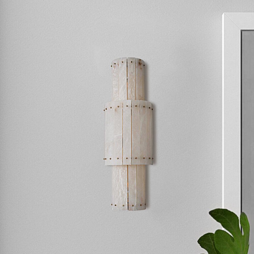 San Marco Alabaster Grand Round Sconce - Grace Lamp