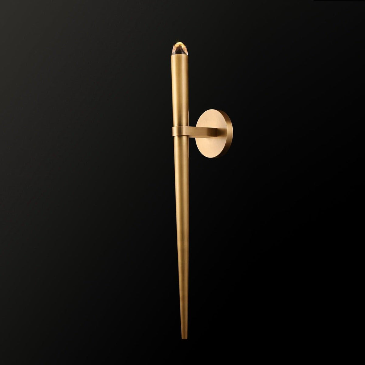 Aquitain Tapered Tubular Slender Torch Wall Sconce - Grace Lamp
