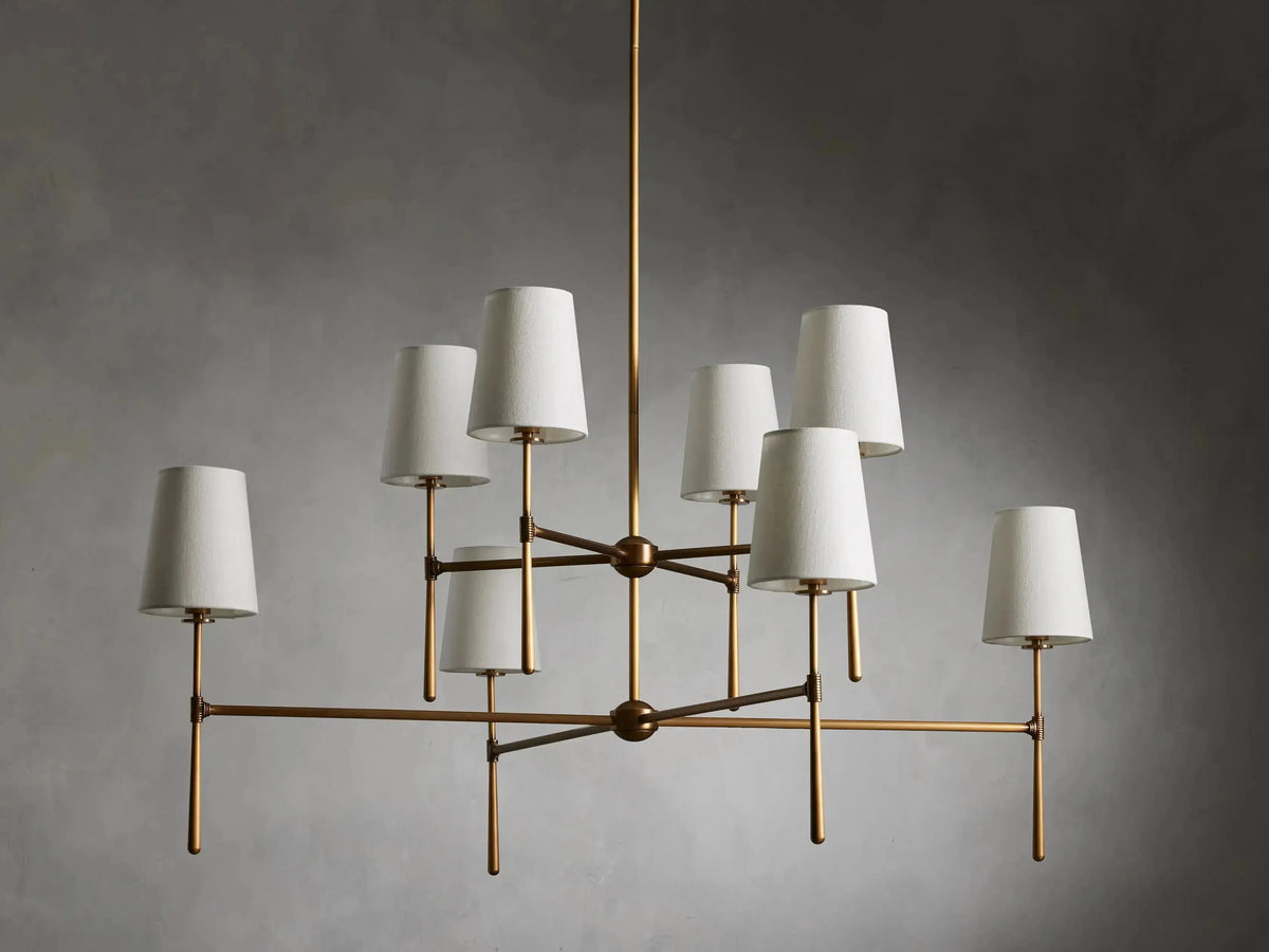 Rhodes 2-Tier Round Chandelier - Grace Lamp