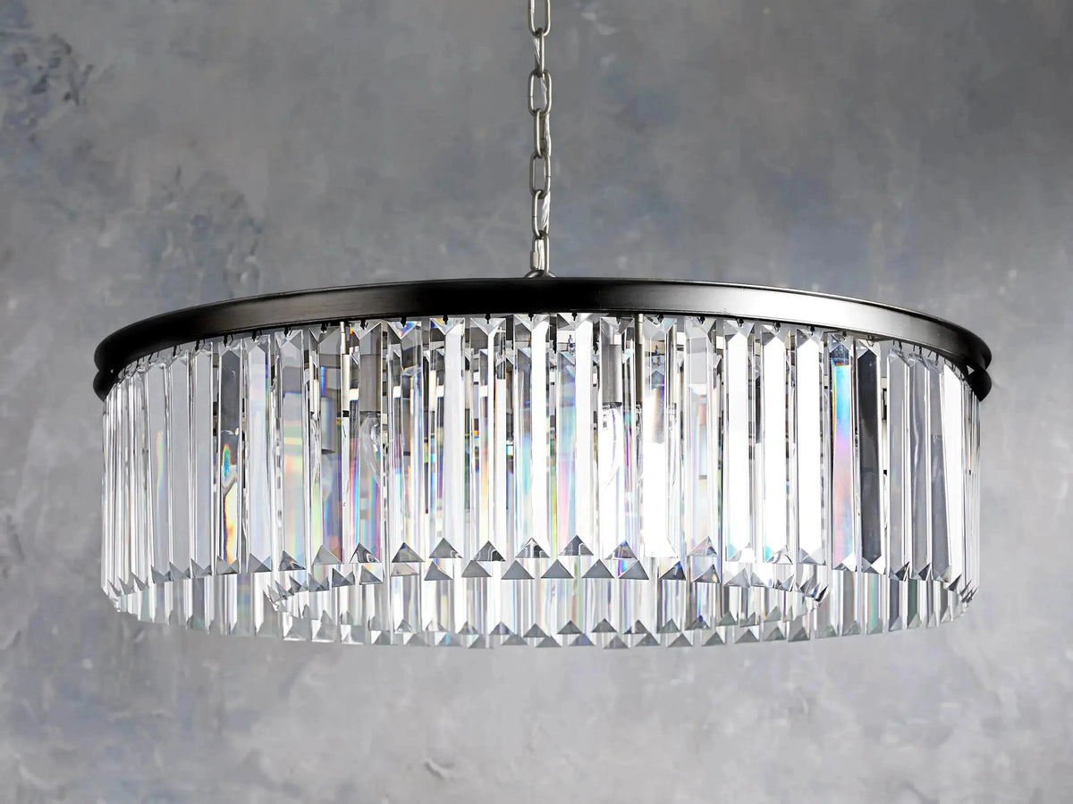 Leyland Crystal Round Chandelier - Grace Lamp