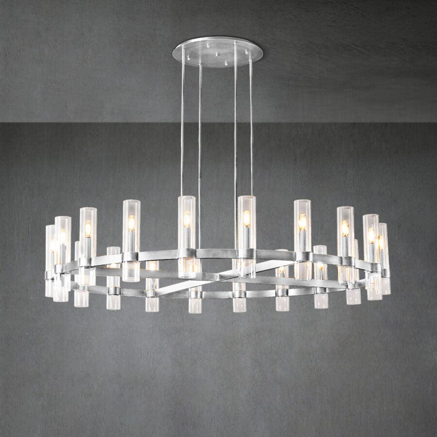 Ravelle Round Chandelier 72" - Grace Lamp