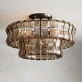 Ghiaccio Flushmount Chandelier - Grace Lamp