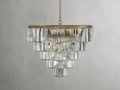 Leyland Tiered Round Crystal Chandelier - Grace Lamp